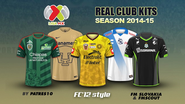 FM 2015 Club Kits - Mexican Liga MX kits 2014/15